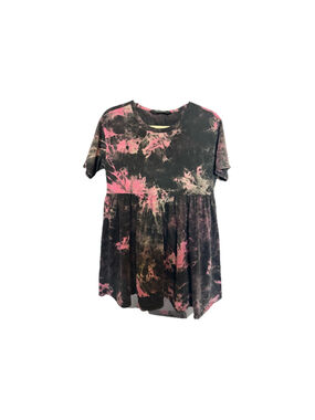 DISTURBIA Tie Dye Mini Skater Dress US 4 Grunge Wimsygoth Alt Dark Fairy